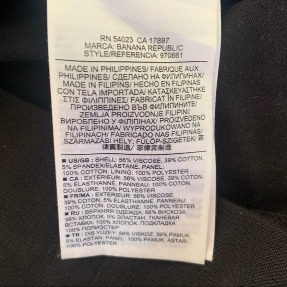 Roland Mouret for Banana Republic Pencil Skirt Black Metallic Embellished Size 2 - Picture 7 of 8